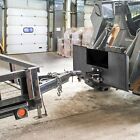 3 8  Skid Steer Skid Steer Attachment Mount Plate W  2  Trailer Hitch Receiver