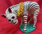 Mexican Folk Art Barro Betus Skull-headed Zebra Nagual By Juan Jos   Medrano