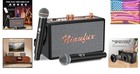 Retro-design Karaoke Machine For Adults     Speaker With 2 Wireless Mics