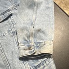 Vintage Men   s Blue Trucker Jacket Button Front W  Pockets Point Collar Size M