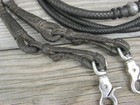 Sterling Silver Ferrules Dark Oil Leather Show Romel Romal Reins 30041