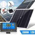 200 Watts Solar Panel Kit 100a 12v Battery Charger W  Controller Caravan Boat Rv