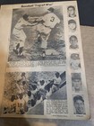 1950 s Baseball Newspaper Clippings From A Childs Scrapbook