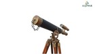 Antique Nautical Telescope Brass Vintage Telescope With Wooden Tripod Nautical