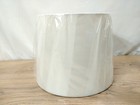 White Linen Drum Lamp Shade     7 5  High     Modern Clean Look     New   Unused
