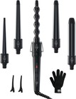 5 In 1 Curling Wand Set  Curling Iron Wand 5pcs 0 35 To 1 25 Inch Interchange   