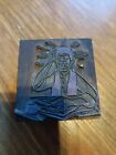 Vintage Printing Letterpress Printers Block  dilema  2 5 Inch