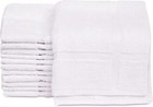 Bath Mat Towel White 18x25 Or 20x30 Quick-drying Machine Washable Bulk Packs