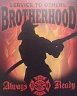 Fire Dept Sign Brotherhood Service To Others Always Ready New Metal Collectible