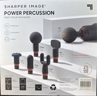 Sharper Image Power Percussion Deep Tissue Massage Gun gray Case