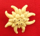 Vintage Eidelweiss Pin Brooch Made In France National Flower Austria Switzerland