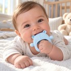 Bear Baby Teether Wearable Silicone Teething Toy Anti Drop Hand Pacifier Infant