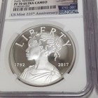 2017 Four-medal Silver American Liberty Set 1 X Pf70 3 X Sp- Pf- Ms69 Ngc Graded