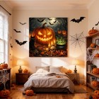 Halloween Pumpkin Diamond Art Kit 13 8 X 13 8 Inch 5d Craft