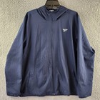 Reebok Training Essentials Jacket Men s Xl Vector Navy Front Zip Closure