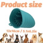 2-in-1 Dog Paw Cleaner Cup - Portable Pet Foot Plunger Washer soft Silicone blue