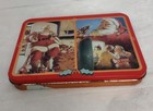 Coca Cola Vintage Playing Cards Santa Christmas Tin 2 Decks  one Open  1995 Coke