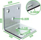 20pcs Stainless Steel Angle Bracket 2x2x2 Heavy Duty Wide Corner Brackets Metal