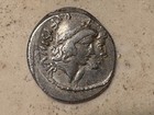 Roman Republic M  Cordius Rufus Ar Denarius Vf 46bc Imperatorial