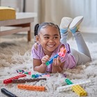 Math Cubes Set 100 Counting Blocks 5 Shapes 10 Colors Preschool Toy
