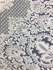 Large Vintage Retro White Lacy Style Tablecloth 90   x80    Cottage Core  vg