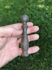 Old Cast Iron Fireplace Tool Handle Dig Up Pitted Brushed Up 