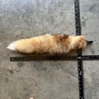 Vintage 70s 80s Real Fox Fur Tail Brown And Beige Fur With A White Tip Send Of