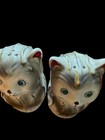 Vtg Set Of Tilso Cat Salt   Pepper Shakers Kitsch Kitty Cat W  Squeakers