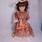 Handmade seamstress-made Victorian Red Dress For 18  American Girl Doll Samantha