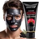  pack 3  Mancode Activated Charcoal Peel Off Mask Men Skin Purifying Cleansing