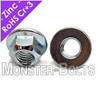 Zinc Hex Flange Prevailing Torque Lock Nuts Din 6927 Class 8 - M5 M6 M8 M10 M12