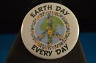 earth Day Every Day  Button Pinback Pin 2 1 4  New   Badge Ecology Peace Sign