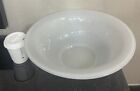 Very Large 15    - Opaline Glass Bowl - Mid 19th Century - France - Clean   