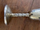 Vintage Epns Silver-tone Engraved Chalice     Ornate Goblet    Collectible Metalware