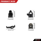 Rcawd Full Brass Front rear Portal Housing Caster Blocks For Fms Fcx24 Upgrades