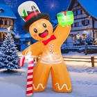 6ft Christmas Inflatable Outdoor Decoration  Christmas Blow Up Yard Decoratio   