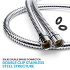 60 Inch Long Brass Fitting Flexible Stainless Steel Replacement Hand Shower Hose