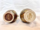 Pair Of Antique Meiji Japanese Satsuma Dragon Handle Vases Signed        Dai Nippon