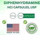 Diphenhydramine 50mg 1000ct Capsules  Sda Labs  Allergy Relief