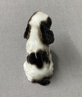 Small Porcelain Spaniel Cavelier King Charles Black   White Small