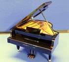 Vintage Wonderland Musical Baby Grand Piano Tabletop - Black - Working Condition