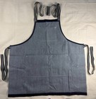 Dark Indigo Selvedge Denim Work Apron Redline Chef Barber Shop Multi Pocket
