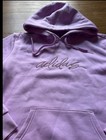Adidas Women s Script Logo Pullover Hoodie In Light Purple