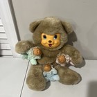 Vintage Dandee Bundle Of Love Plush Teddy Bear   Cubs Rubber Face Very Nice