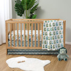 Baby Crib Bedding Set Boys 3 Pcs Newborn Infant Toddler Bed Dino Fitted Crib