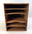 Vintage Kingsley Machine Co Wooden Storage Cabinet W  Shelves Hot Foil Stamping