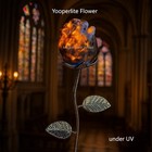Yooperlite Flower Uv Glow Bloom Fluorescent Stone Crystal Quartz Decor Display