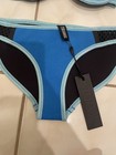 Womens Blue Triangl Bathing Suit Set Size Xs Strapless 