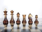 Amber 6ef Handmade Wooden Chess Set 21 Inch Board With Chessmen- Storage Box    