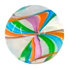 22mm Ai Helix Swirl Ribbon Handmade Art Glass Marble 7 8  Shooter   Stand